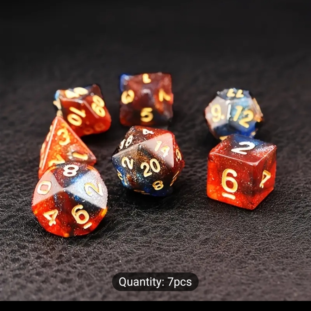 COPY - Galaxy D&D dice set